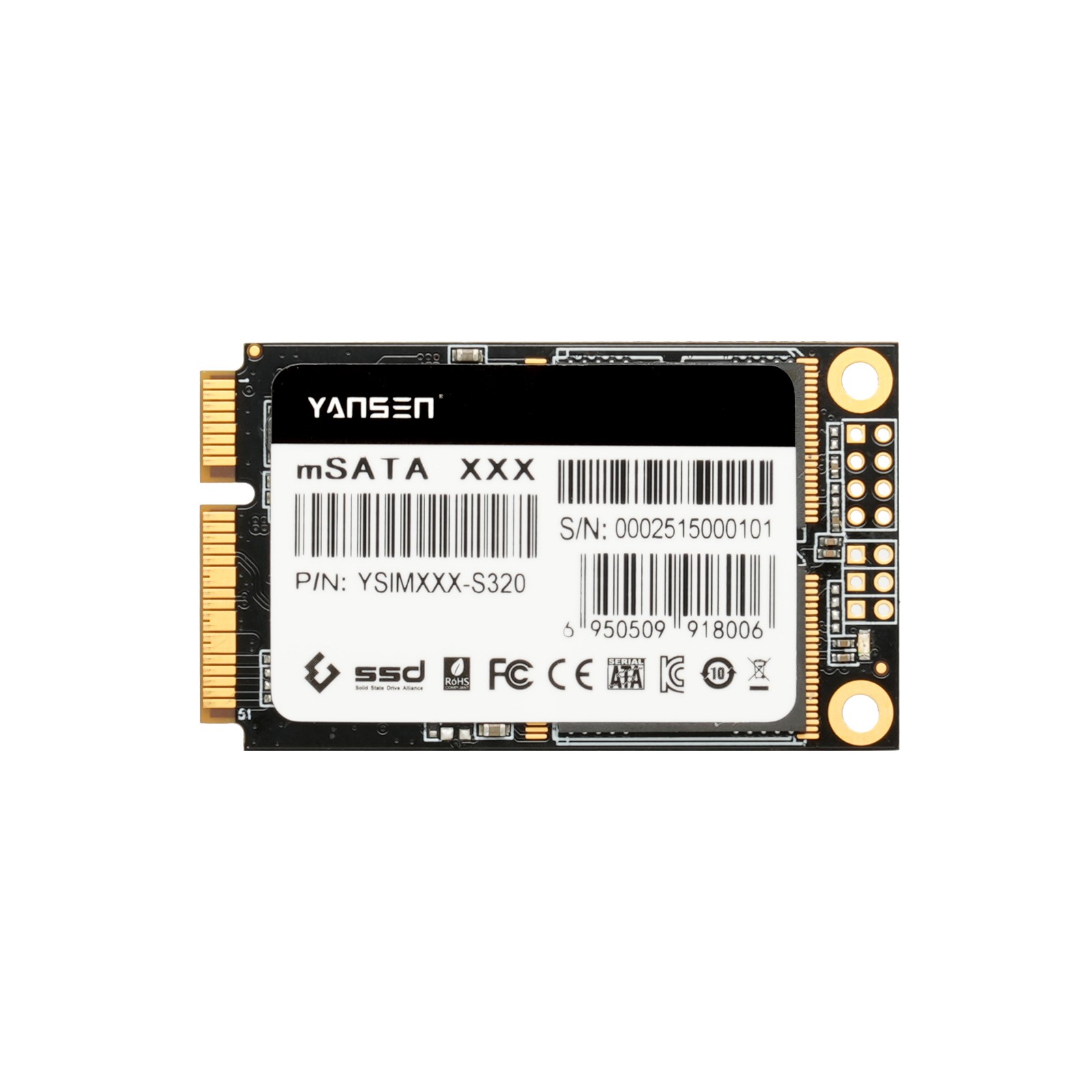 YSIMXXX-S320 mSATA工控級固態(tài)硬盤