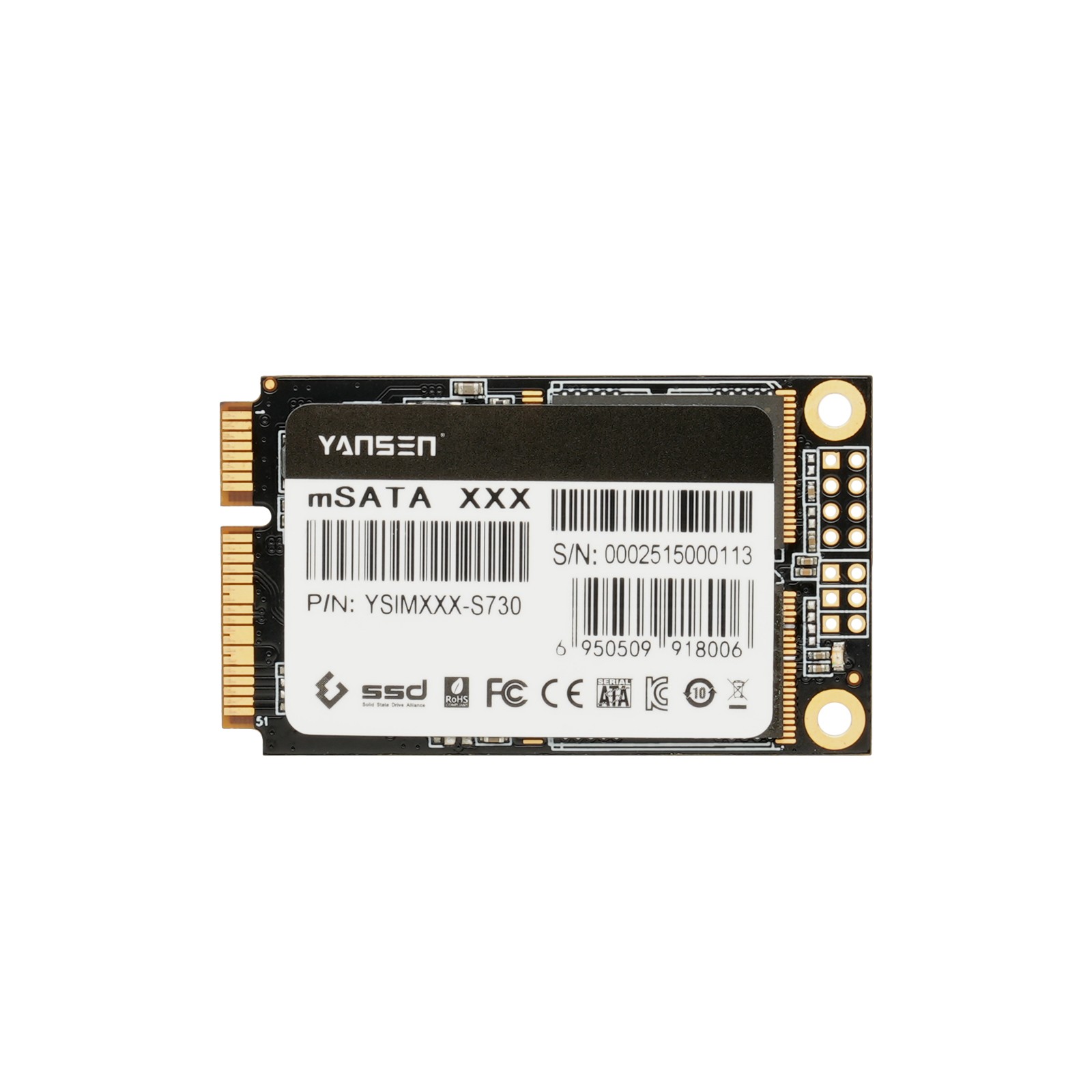 YSIMXXX-S730 mSATA工控級固態(tài)硬盤